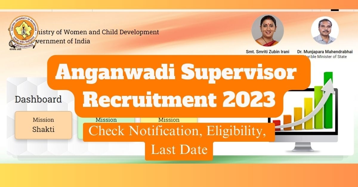 Anganwadi Supervisor Recruitment 2023